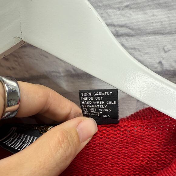 Vintage Trimmings HO HO HO Christmas Sweater Size S Sequins Snowman Ugly Party - Picture 4 of 6